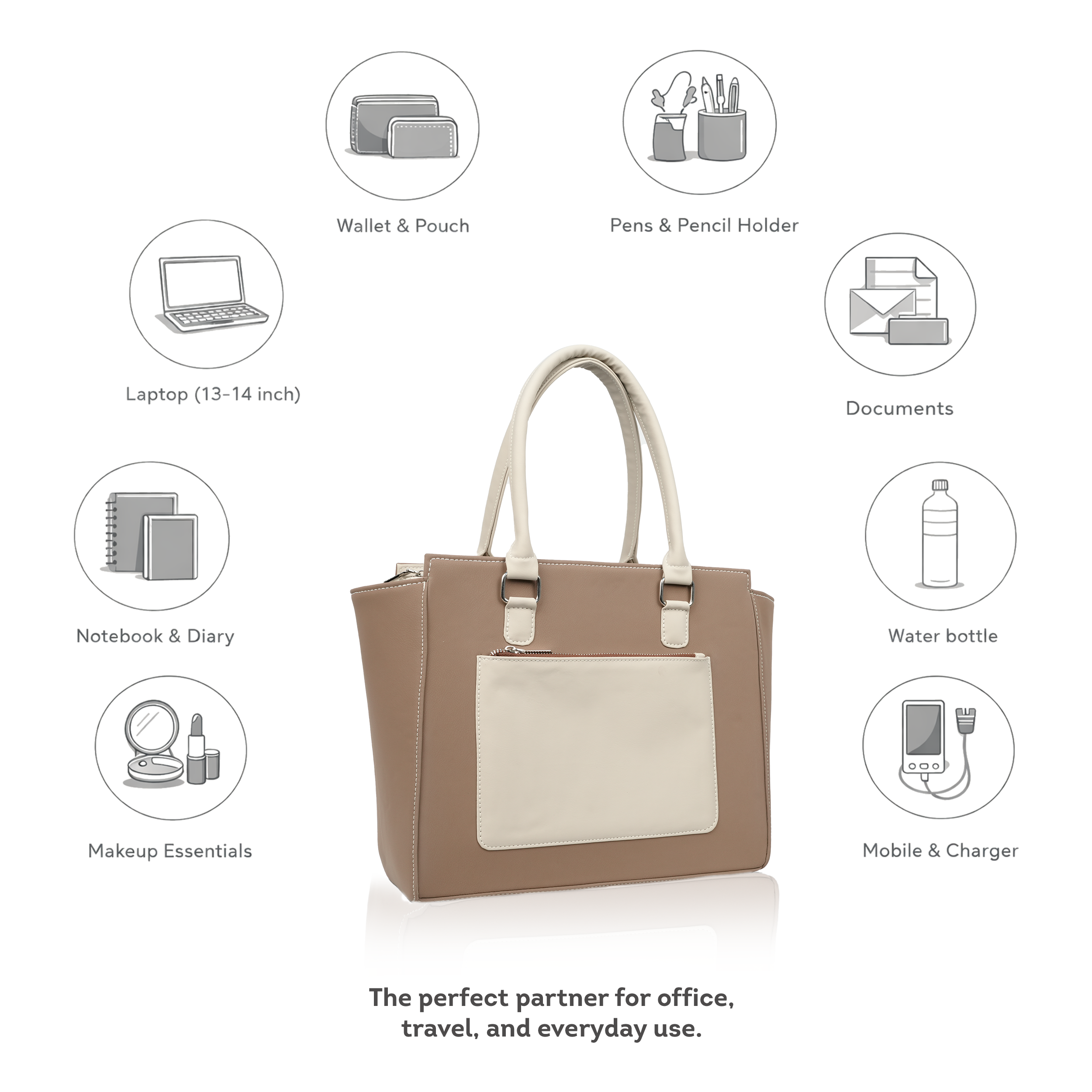 The Modern Muse Tote – Carry Confidence to Work