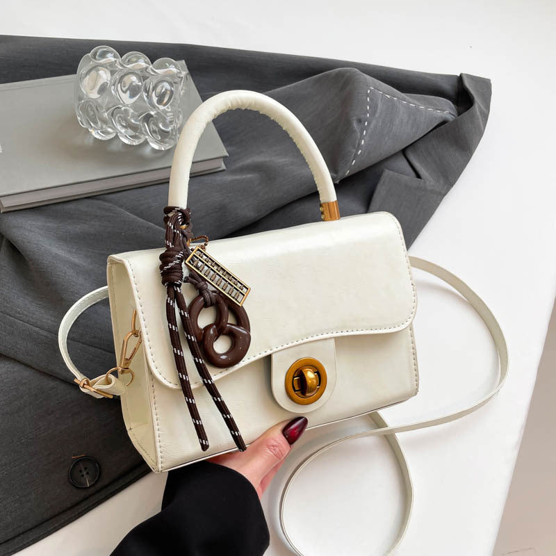 Classic & Chic Beige Mini Top-Handle Sling Bag