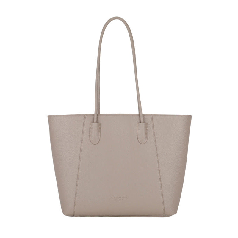 Classic Beige Tote Handbag
