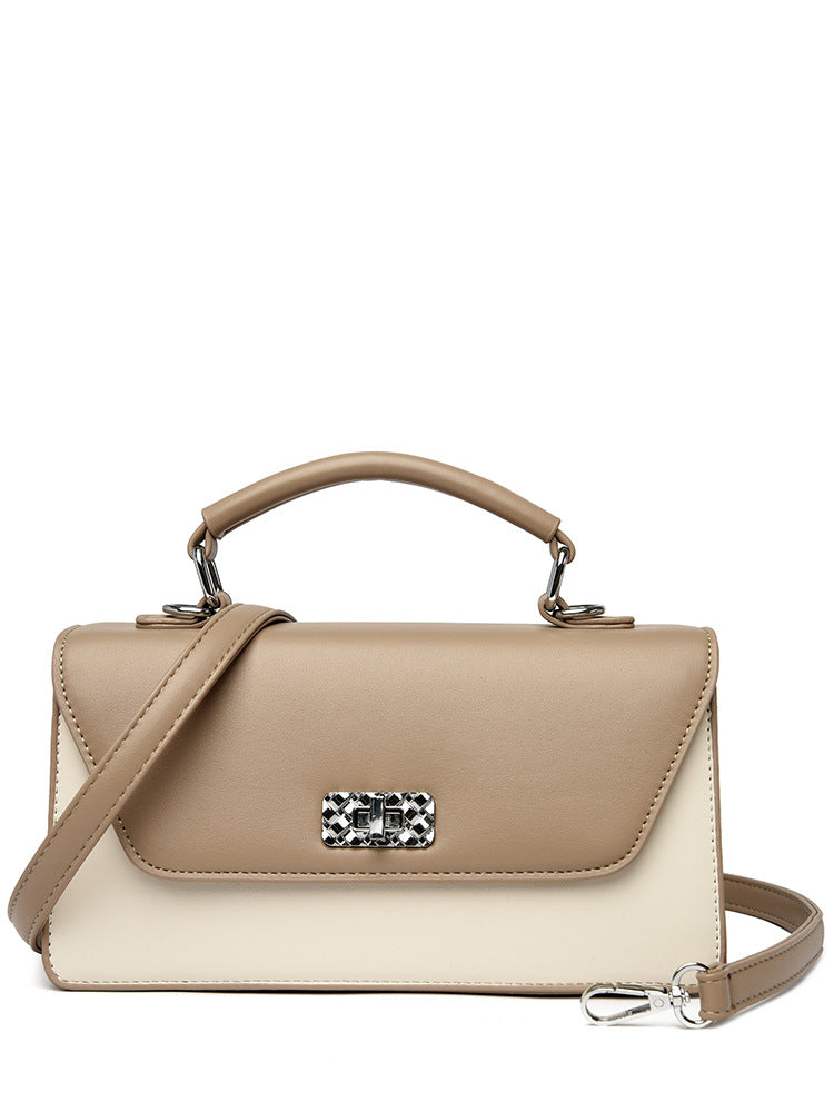 Pastel Green Top-Handle Crossbody bag: Sling Bag with Metallic Lock