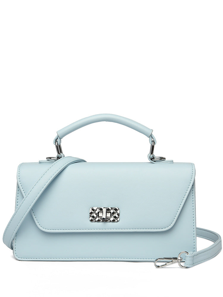 Pastel Green Top-Handle Crossbody bag: Sling Bag with Metallic Lock