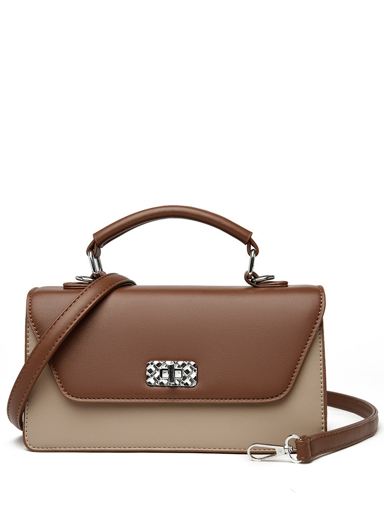 Pastel Green Top-Handle Crossbody bag: Sling Bag with Metallic Lock