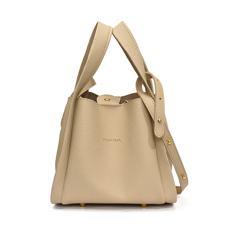 Classic Beige Bucket Bag