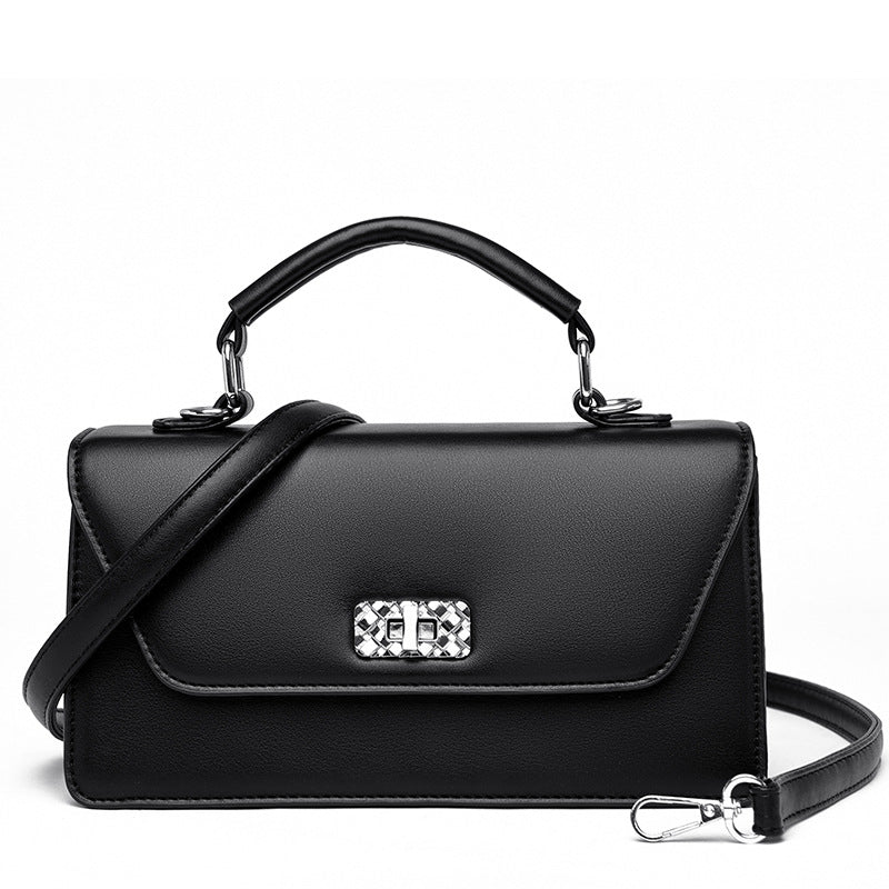 Pastel Green Top-Handle Crossbody bag: Sling Bag with Metallic Lock