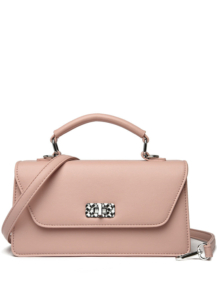 Pastel Green Top-Handle Crossbody bag: Sling Bag with Metallic Lock