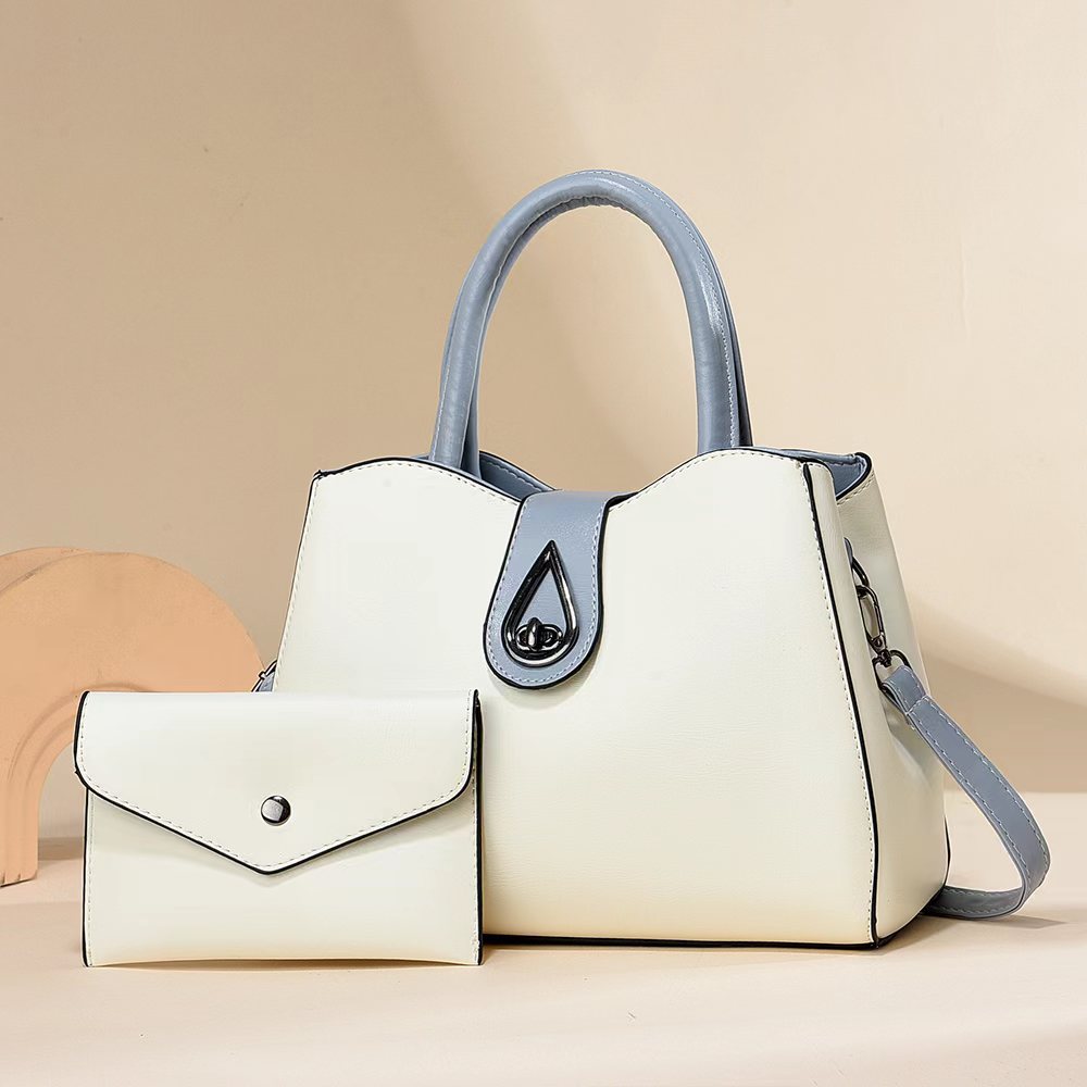 Ivory Mist – Two-Tone Compact Tote