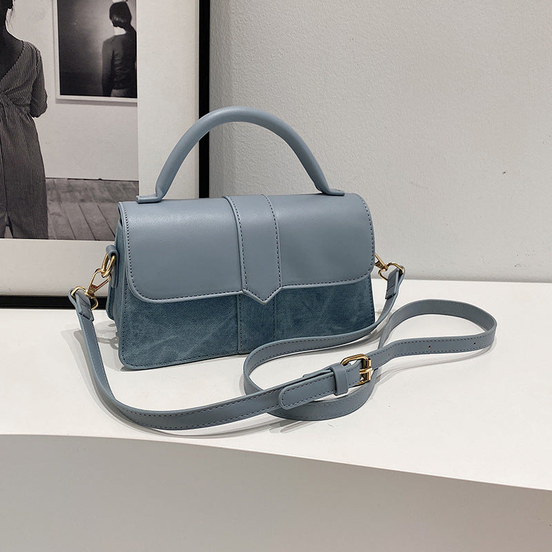 Luxury Two-Tone Coffee & Black Crossbody Bag