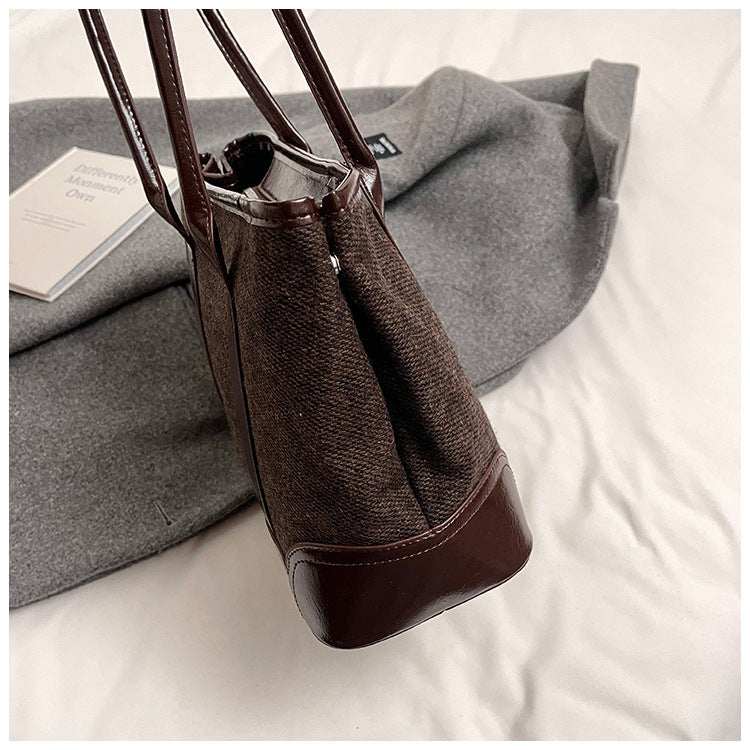 Sable Luxe Structured Canvas Tote