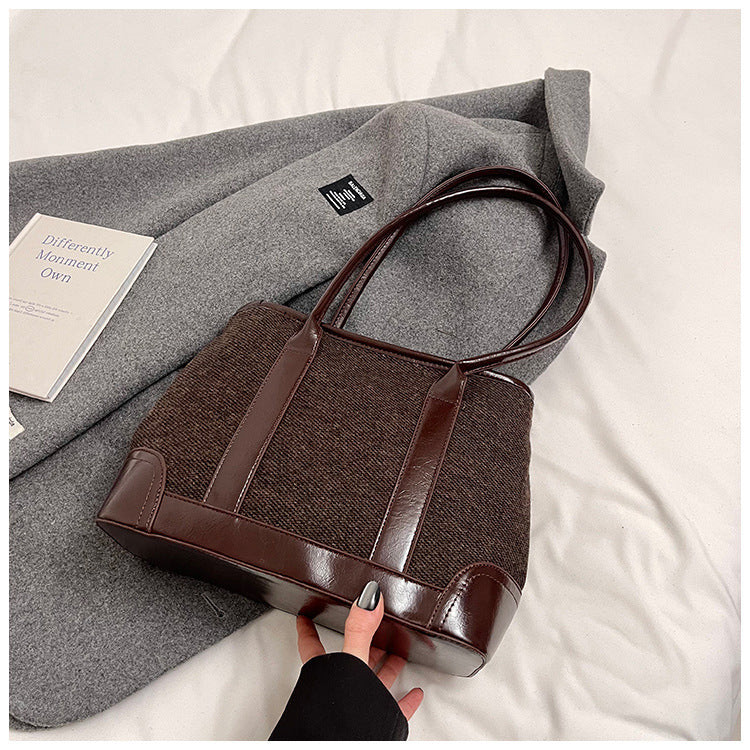 Sable Luxe Structured Canvas Tote