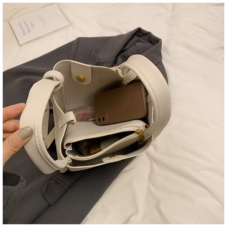 Classic Beige Bucket Bag
