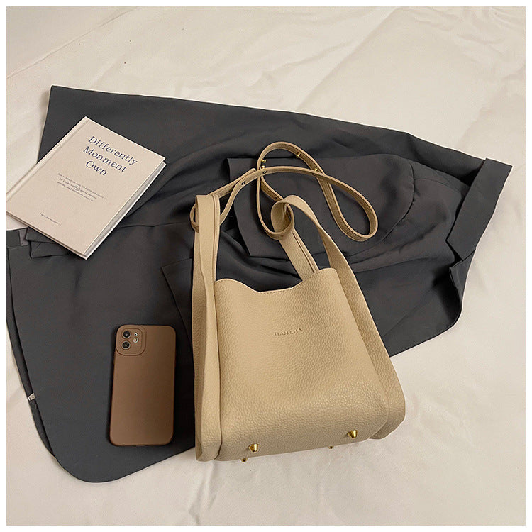 Classic Beige Bucket Bag