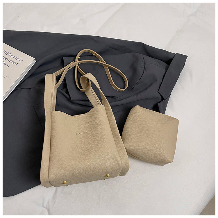 Classic Beige Bucket Bag