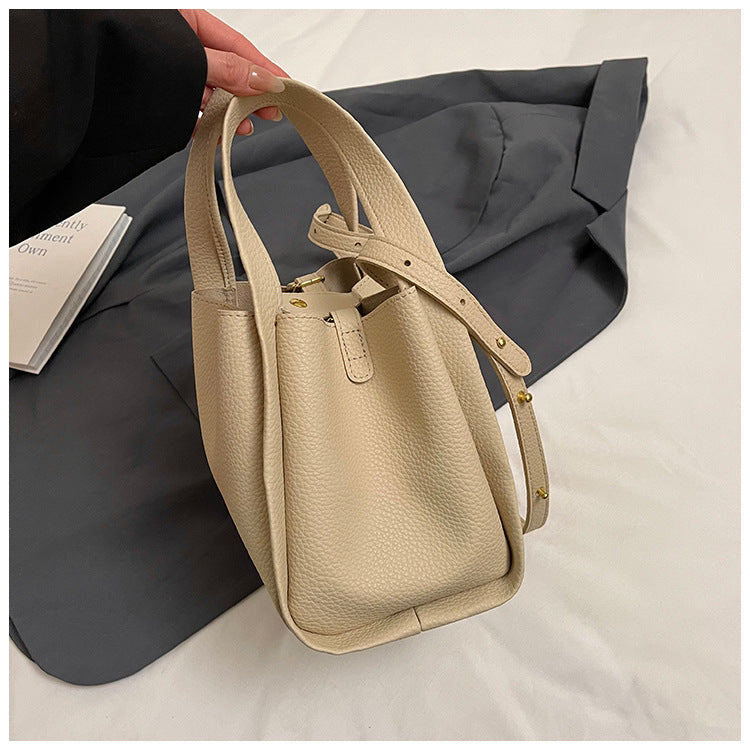 Classic Beige Bucket Bag