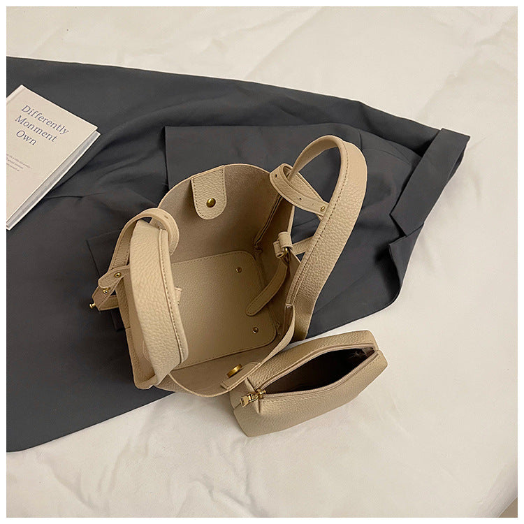 Classic Beige Bucket Bag