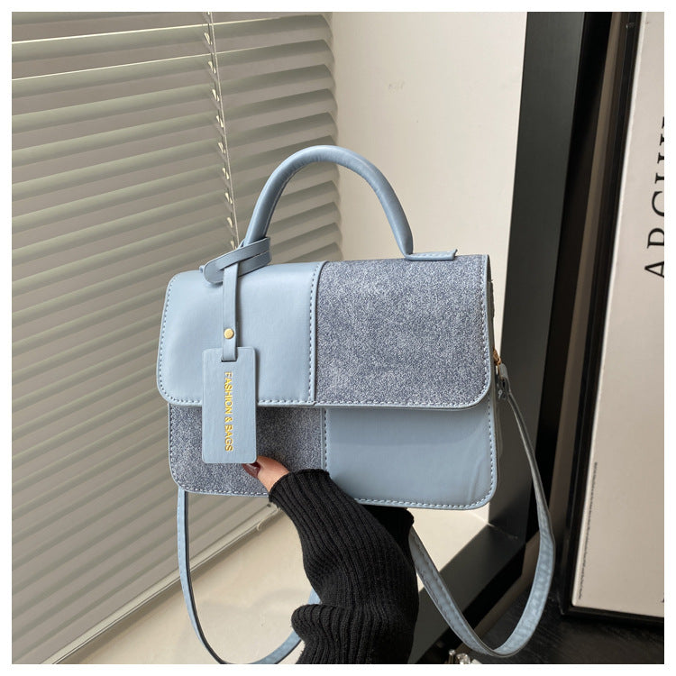 Soft Blue Statement Mini Crossbody bag