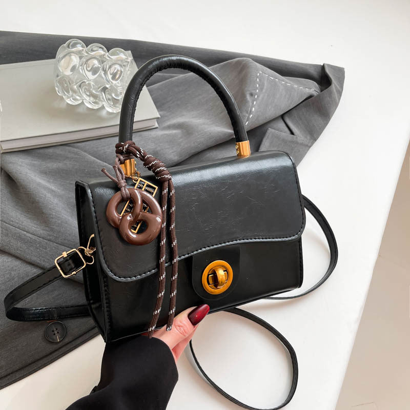 Classic & Chic Beige Mini Top-Handle Sling Bag