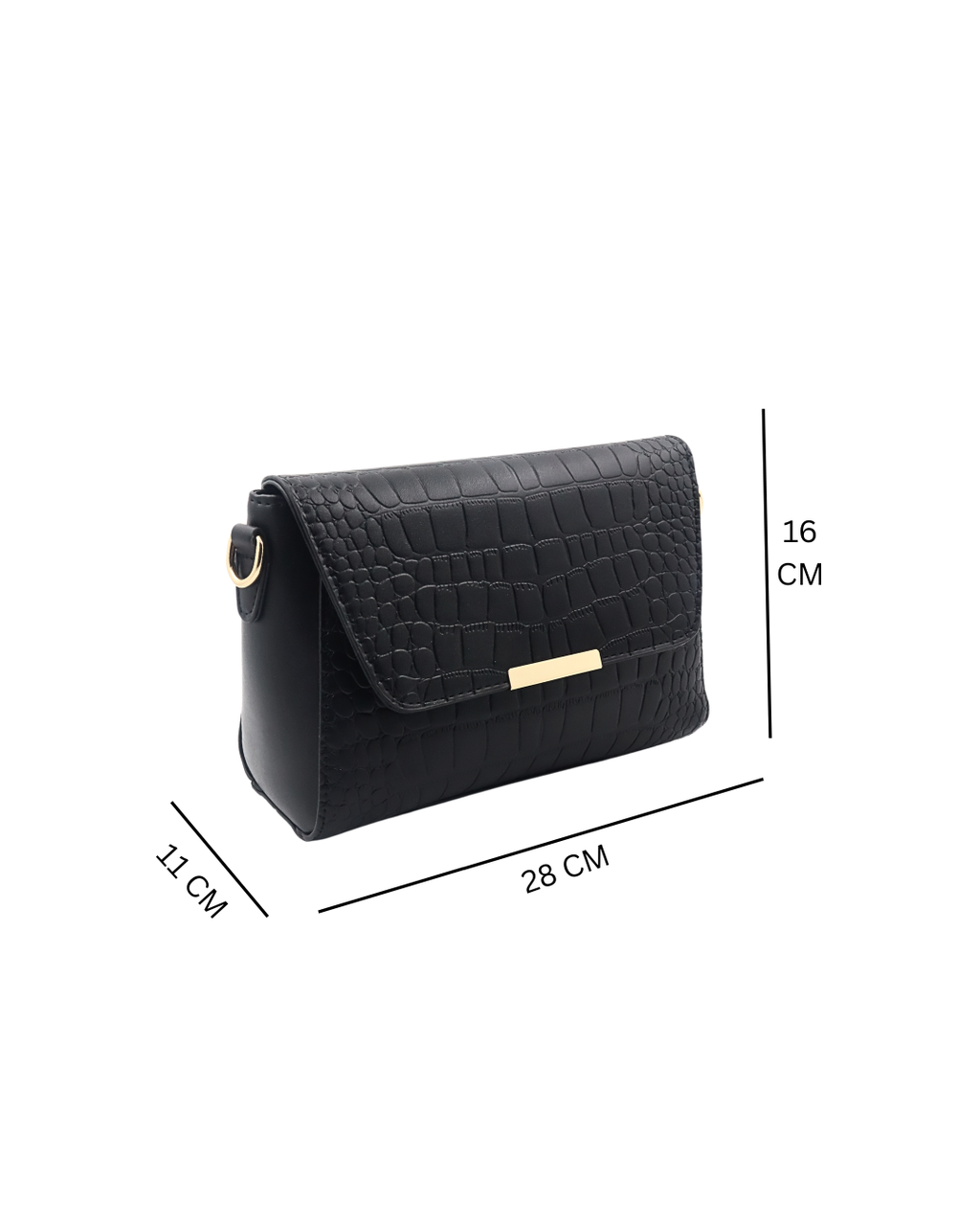 Elegant Ivory Textured Crossbody Bag
