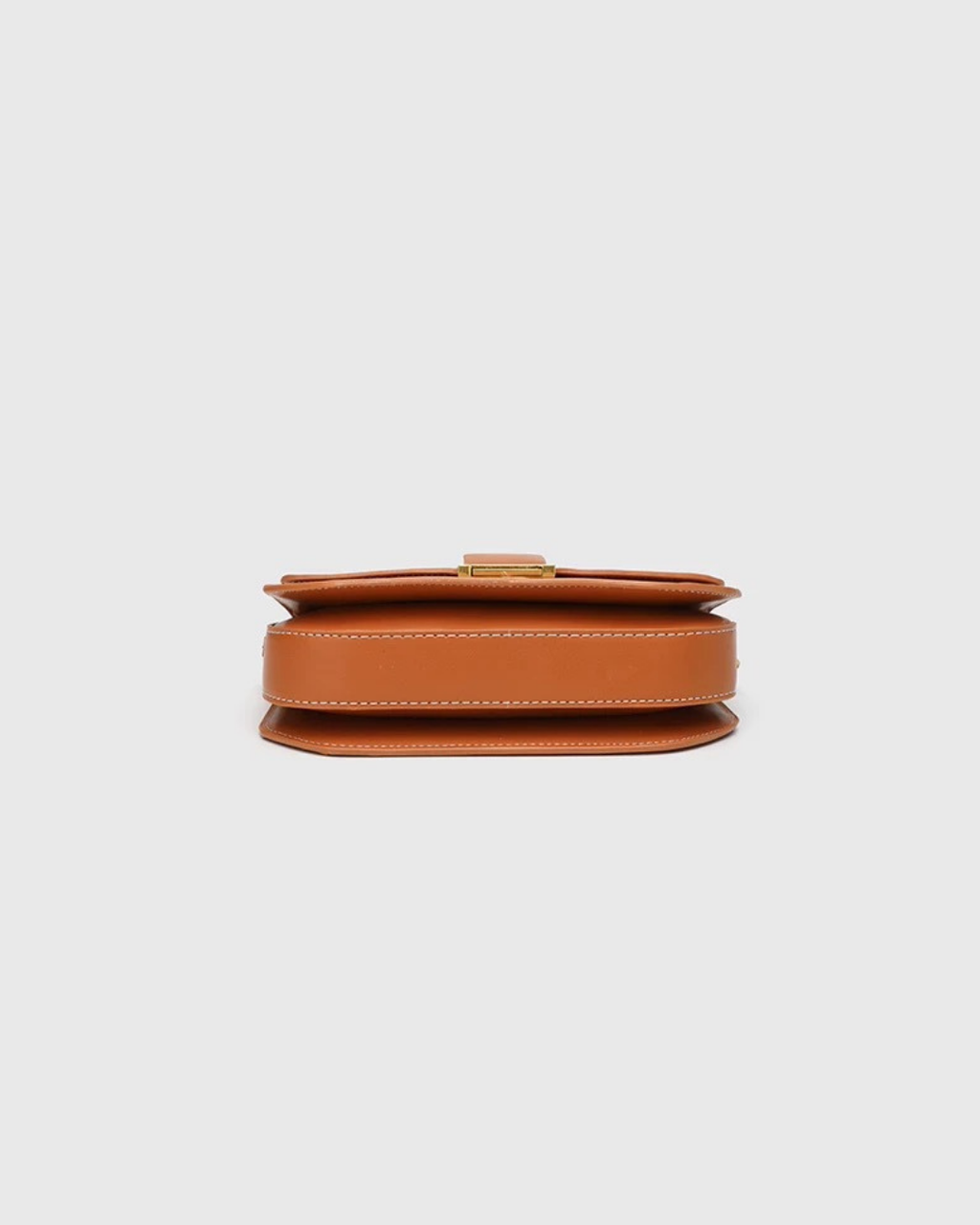 Cognac Lock Luxe – Convertible Shoulder Bag