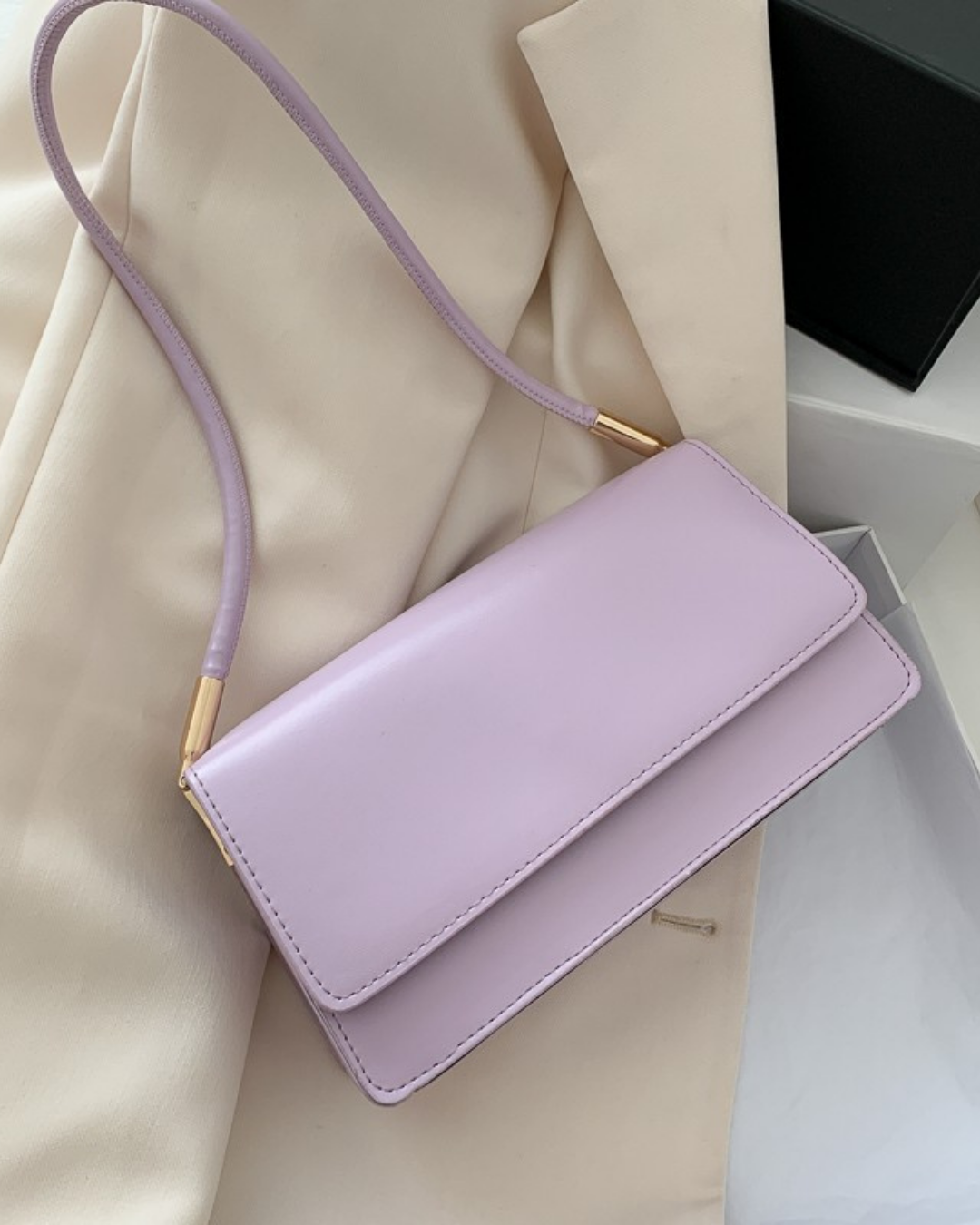 Lilac Grace – Slim Elegance Shoulder Bag