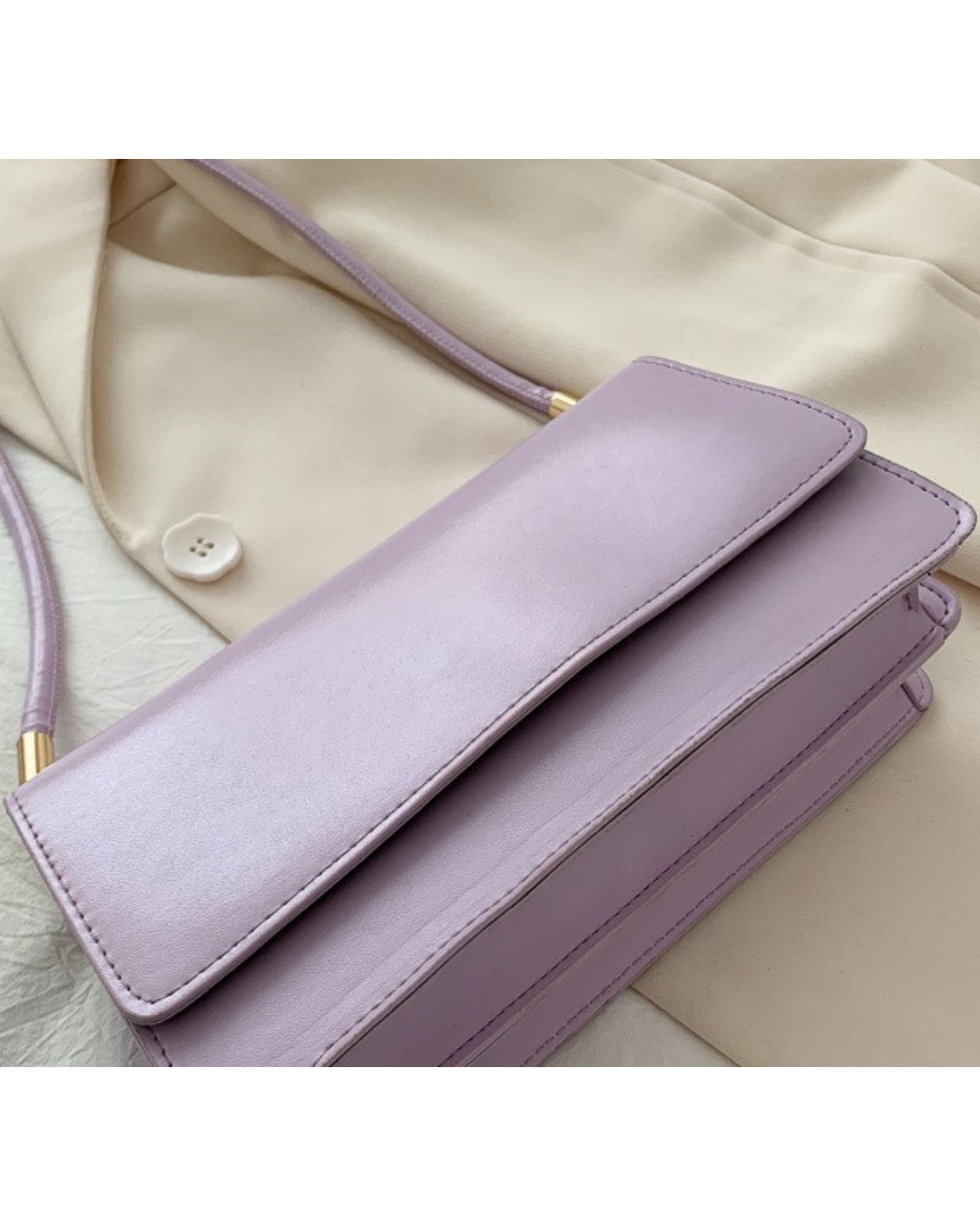 Lilac Grace – Slim Elegance Shoulder Bag