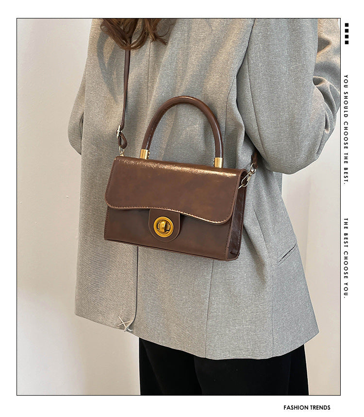 Classic & Chic Beige Mini Top-Handle Sling Bag