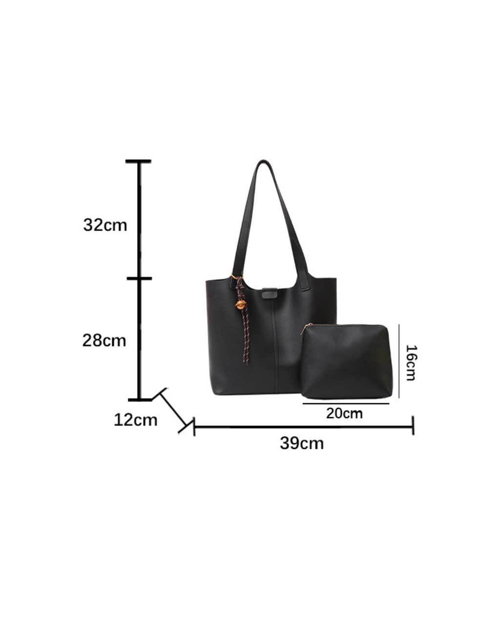 Mocha Luxe Tote Bag Set