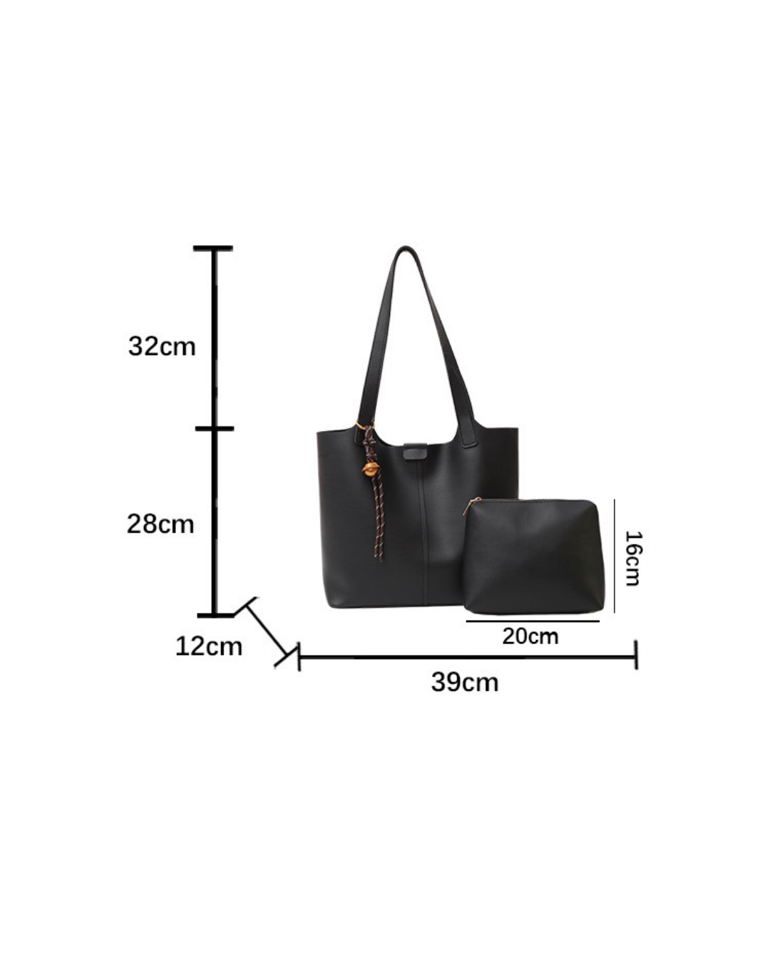 Mocha Luxe Tote Bag Set
