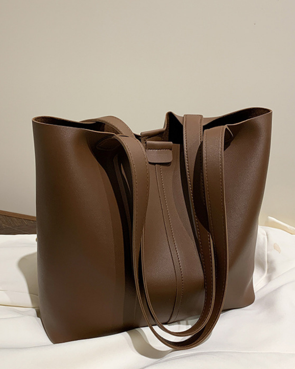 Mocha Luxe Tote Bag Set
