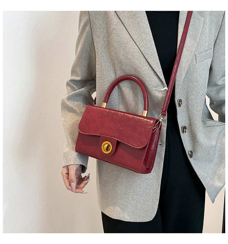 Classic & Chic Beige Mini Top-Handle Sling Bag