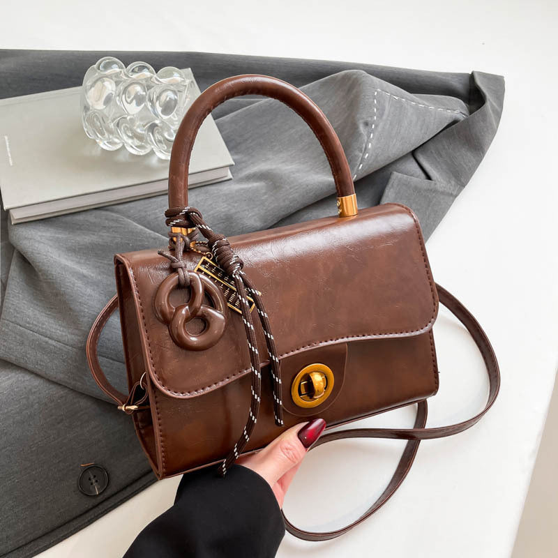 Classic & Chic Beige Mini Top-Handle Sling Bag