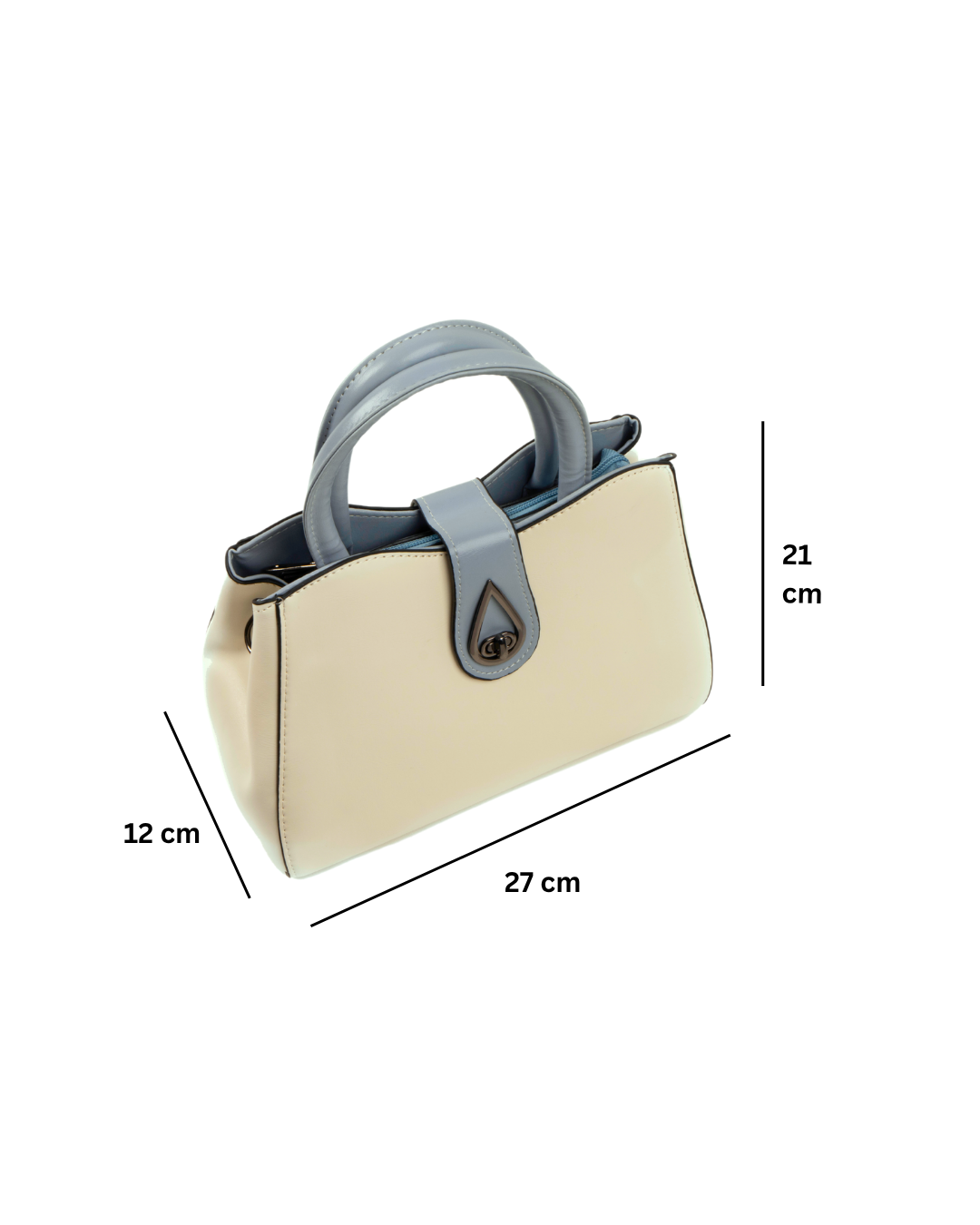 Ivory Mist – Two-Tone Compact Tote