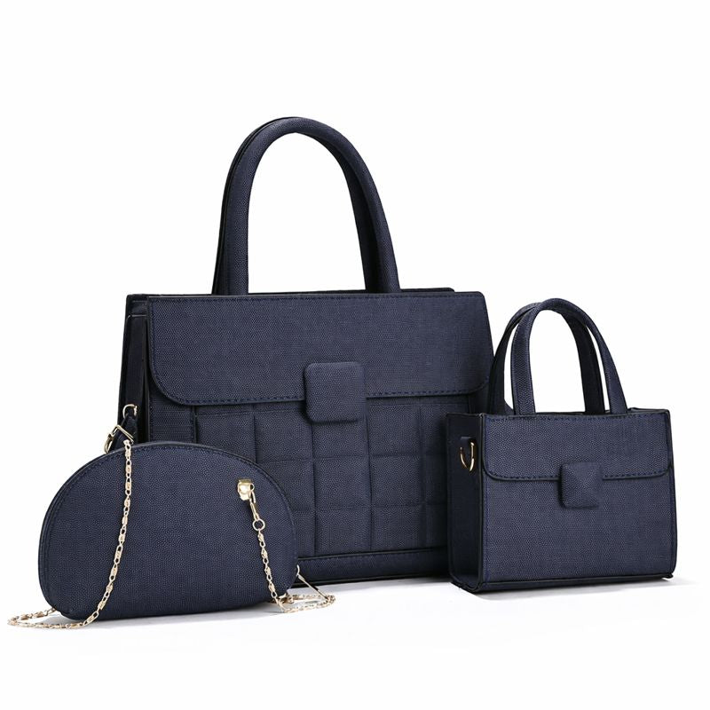 Elegant Beige Tote Bag with Sling & Mini Handbag