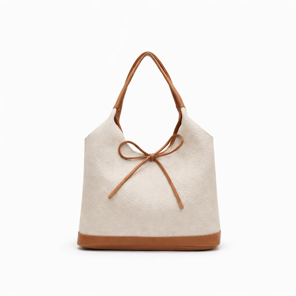 Ivory Textured Everyday Tote bag