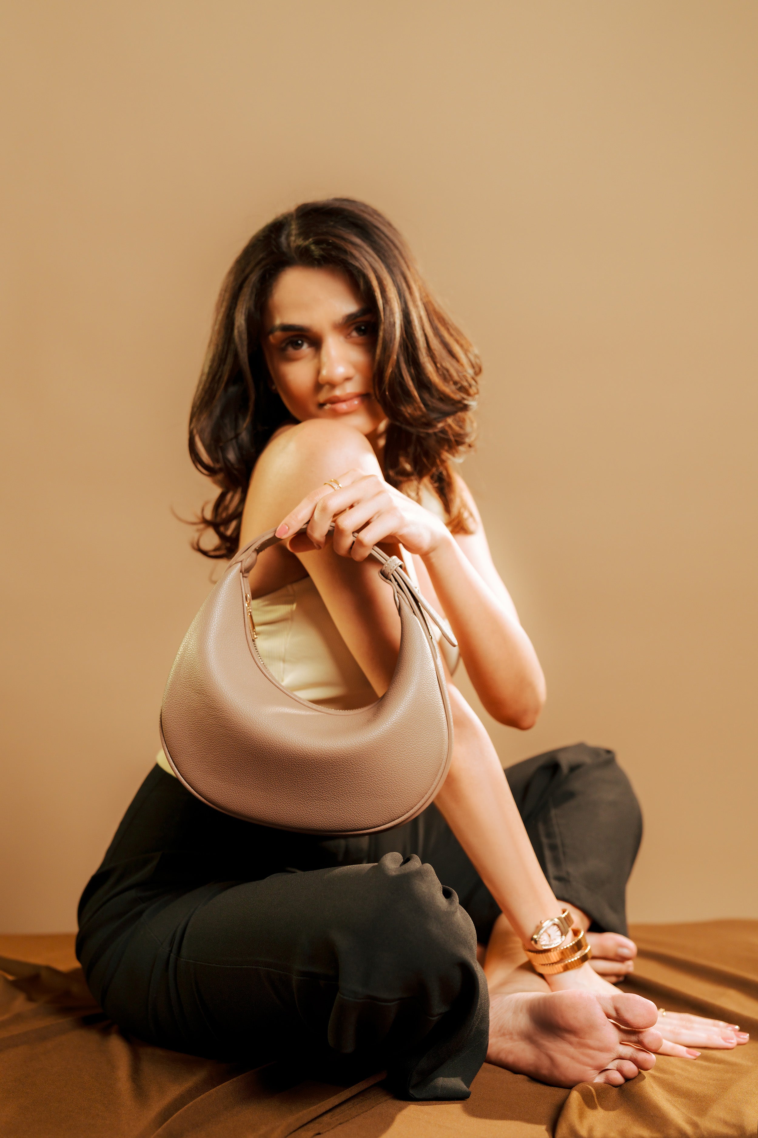 Mochu Half Moon Crossbody Bag