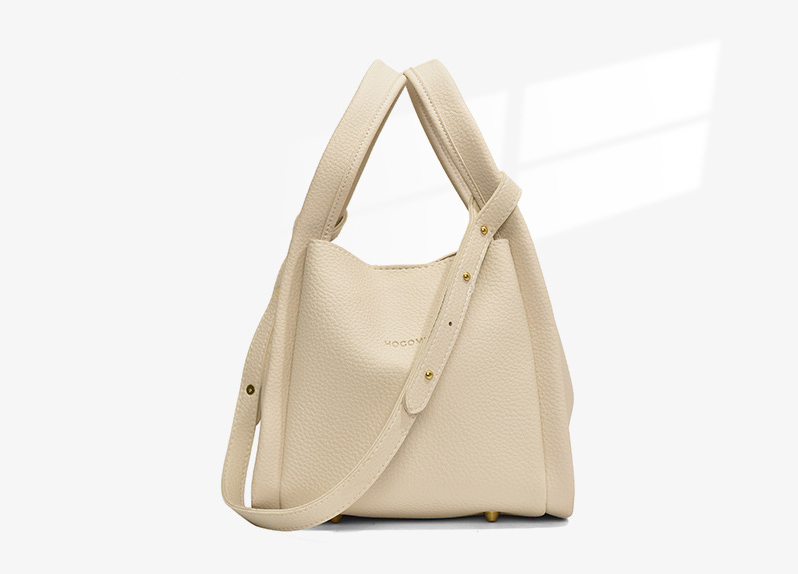 Elegant Cream Bucket Bag