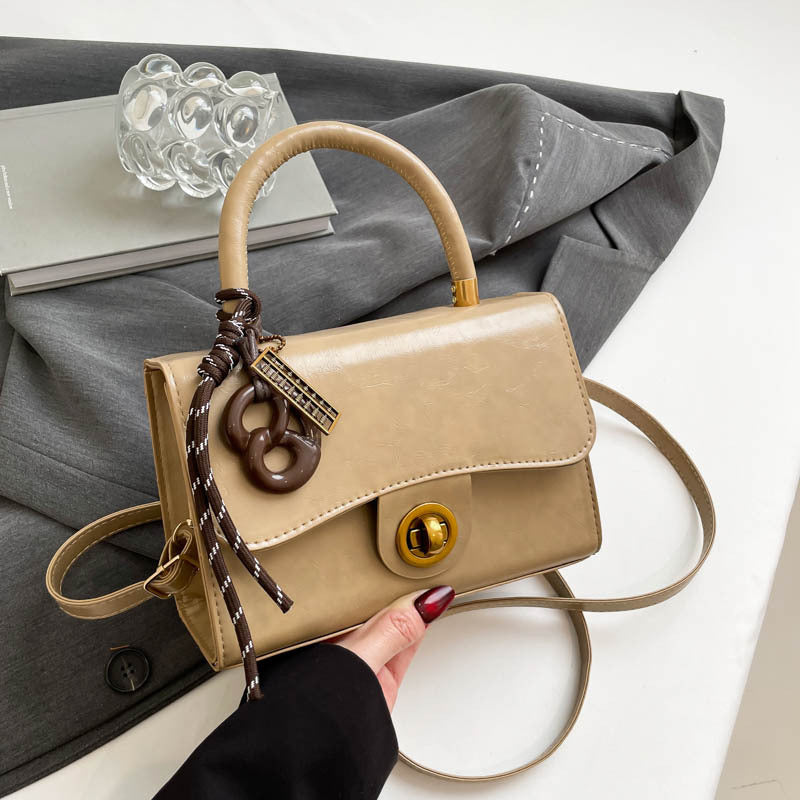 Classic & Chic Beige Mini Top-Handle Sling Bag