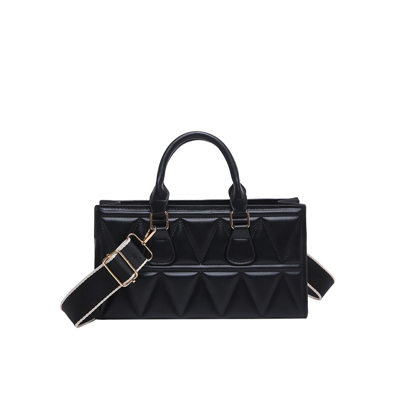 Chic Quilted Black Handbag