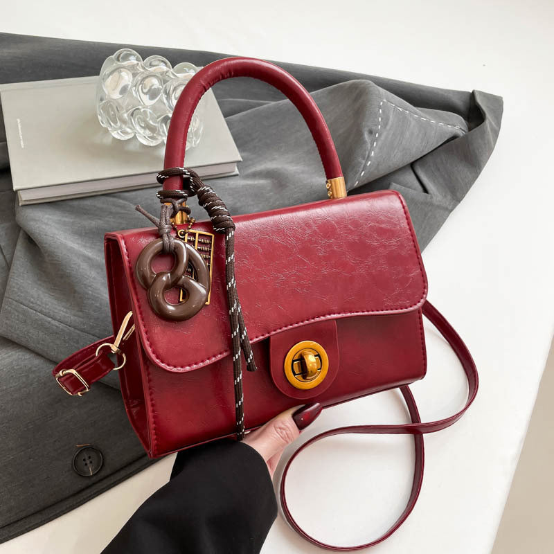 Classic & Chic Beige Mini Top-Handle Sling Bag