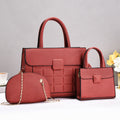 Elegant Beige Tote Bag with Sling & Mini Handbag