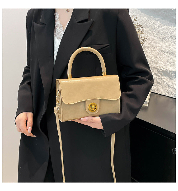 Classic & Chic Beige Mini Top-Handle Sling Bag